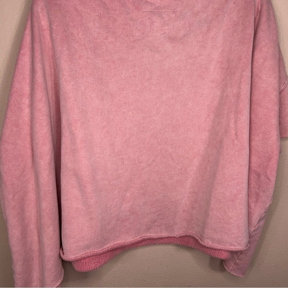 2x PINK CROPPED SWEATSHIRT SHORT SLEEVE CASUAL PLUS ATHLEISURE - Picture 6 of 8